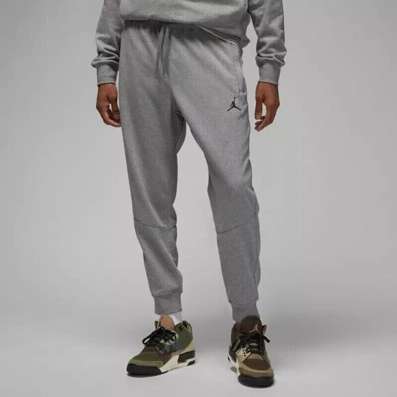 Men's Jordan Carbon Heather Essential Fleece Jogger (DQ7340 091) Size 2XL/XXL - Picture 1 of 13